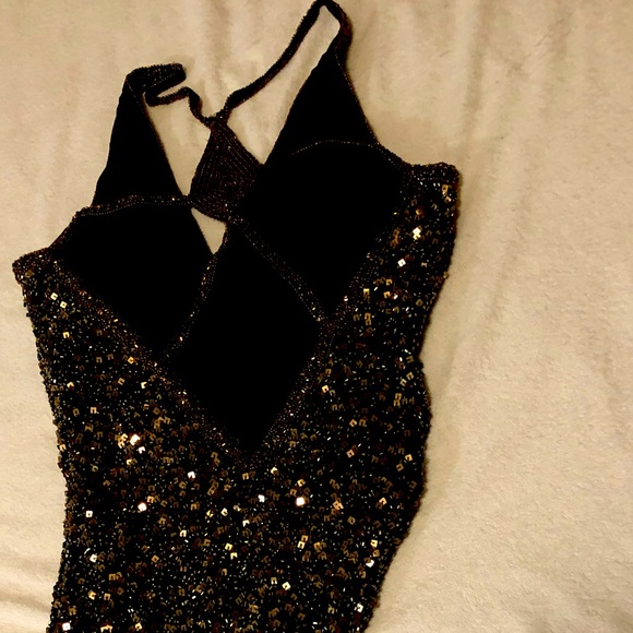 Nice wedding dress gold and brown - Picture 2 of 5